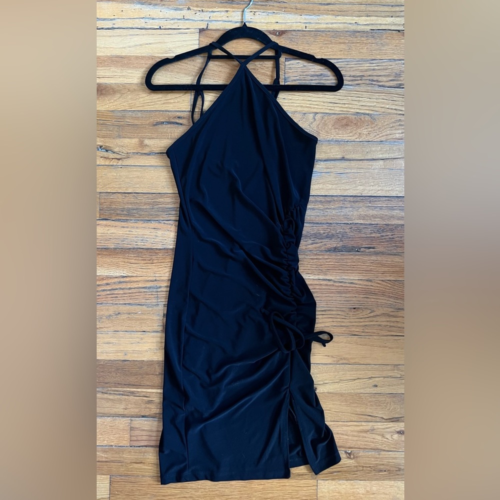 Jump Apparel Black Halter Dress